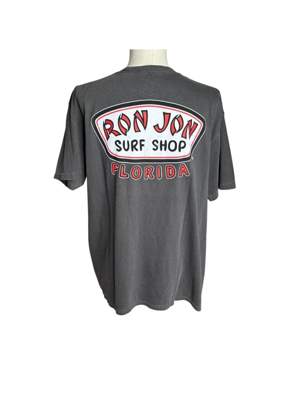 Comfort Colors Ron Jon Florida Crewneck T Shirt XL Grey Short Sleeve Graphic Tee